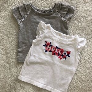 Janie and Jack baby girl tops